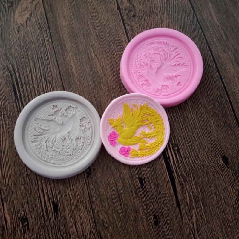 Fondant Silicone Mould China Dragon Phoenix Style Cake Mould Chocolate Fondant Mould Baking Tools