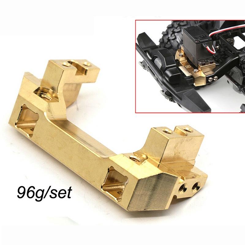 

Premium Heavy Duty Brass Front Bumper With Servo Mount For Traxxas Trx-4 Rc Toy