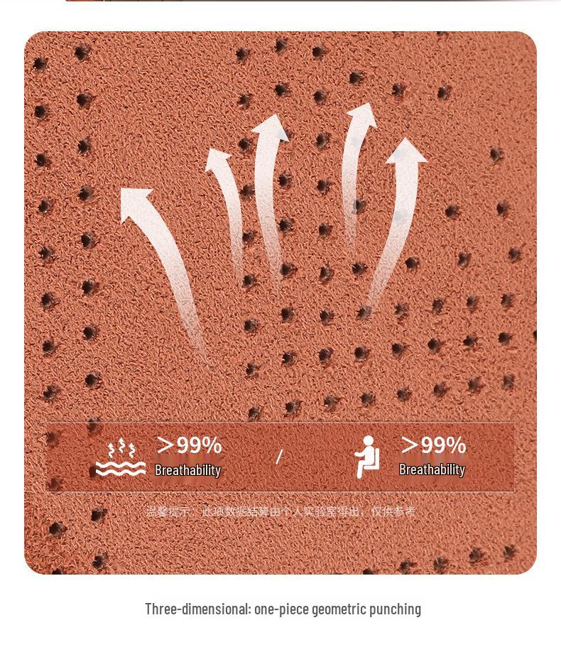 Universal Four-Season Breathable Suede Seat Cushion for New Energy Vehicles