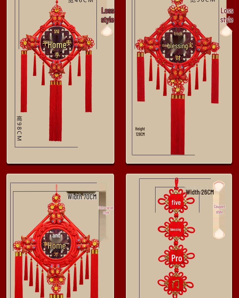 Großer Pfirsichholz Fu-Zeichen Anhänger für das Wohnzimmer: Chinesische Knoten-Dekoration für Wand oder Tür