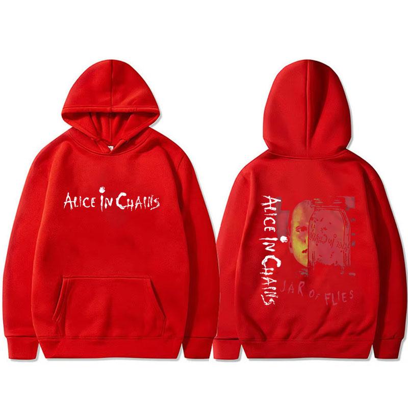Rockband Alice in Chains Jar of Flies Album Hoodie Herren Damen Vintage Lässig Fleece Baumwolle Sweatshirt Männermode Streetwear