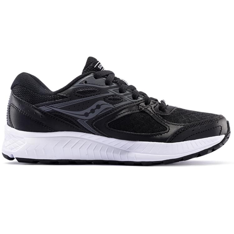 Saucony Cohesion 13 Mesh Cushioning Slip Resistant Lightweight Low top Casual Running Shoes Women's Black White S10559-1