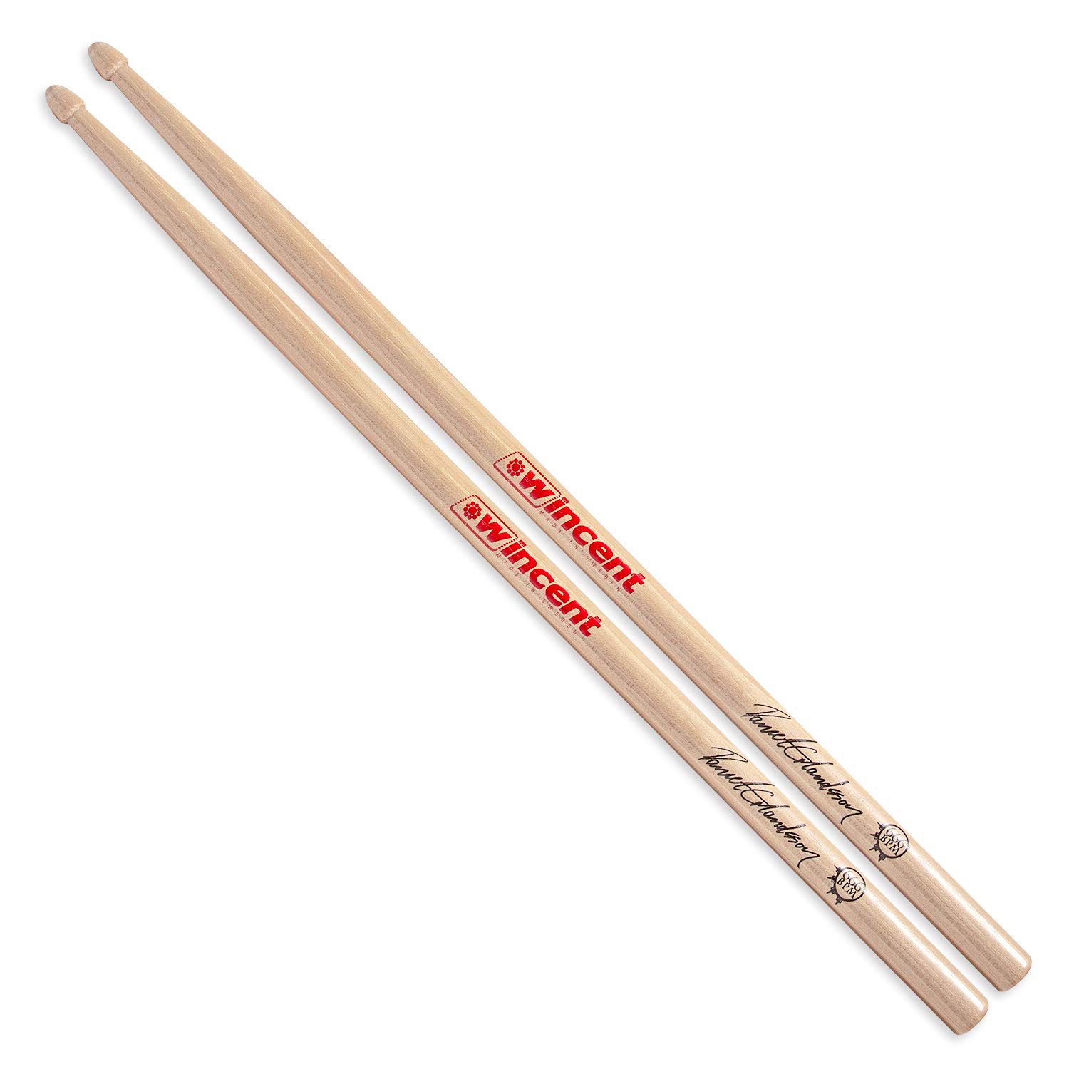 

Wincent Signature Drumstick DANIEL ERLANDS Hickory 406 X 15mm W-DES []