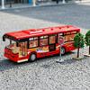 Children'S Simulated City Bus Toy Model Inertial Vehicle Sightseeing Bus Educational Pretend Play Toy With Light Sound Effect