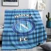 1 Stück Neapel FC Aufdruck Flanelldecke Hohe Qualität Warm Bequem Decke für Alle Jahreszeiten Perfekt für Geschenke Heimdeko