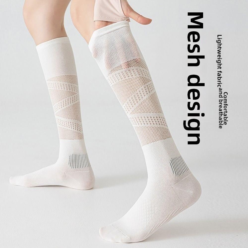 Ultra-thin Pressure Calf Socks Cottoon Mesh Long Socks High Quality Fitness Calf Socks for Women