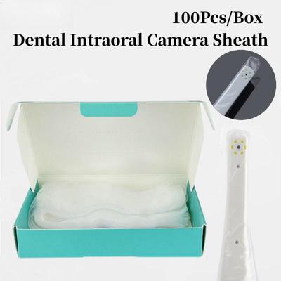 100Pcs/Box Disposable Dental Endoscope Intraoral Camera Protective Sleeves Sheath Covers