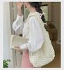 Korean Style Cloud Bubble Pleated Shoulder Handbag for Women, Large Capacity Mother-and-Child Cloth Bag
