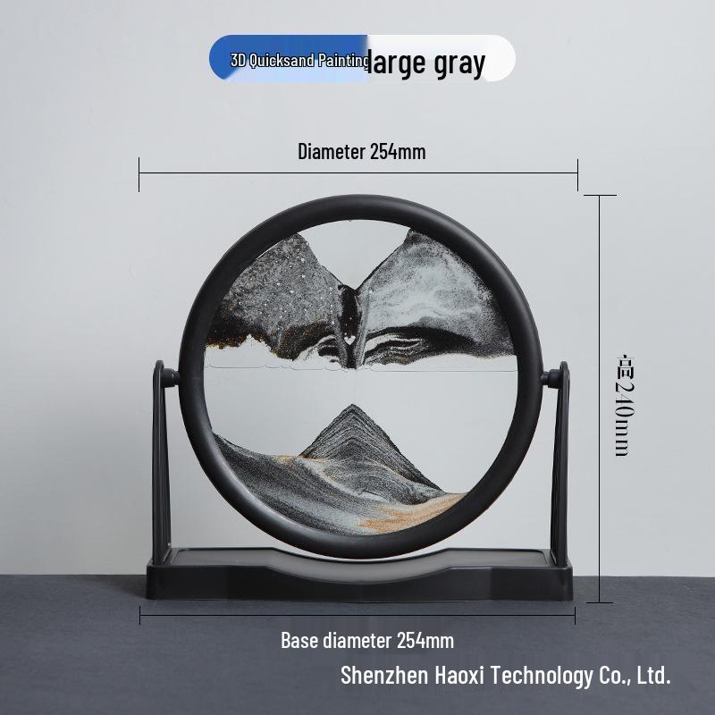 

3D Динамический Песочный Орнамент для Гостиной - Круглая Картина из Пересыпающегося Песка Домашнее Рукоделие Подарок на День Рождения