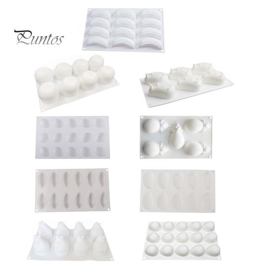Silicone Cake Mold 12 Cavity Design Banana Mango Lemon Easy Unmold Pan Shape Non-Stick Baking Dishwasher Safe Decoration Candy Chocolate Molds
