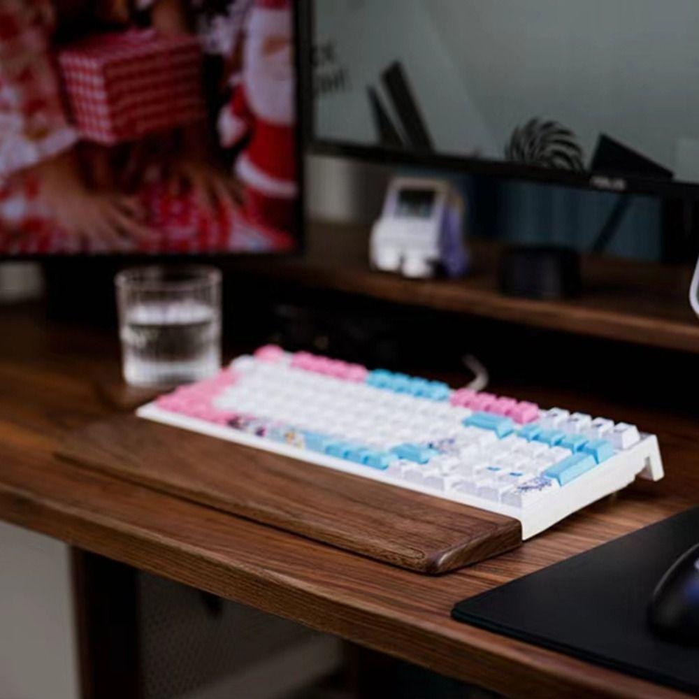Wooden Rest Palm Pad for 60/87/104 Keys Mechanical Keyboard Pad New Keyboard Wrist Rest