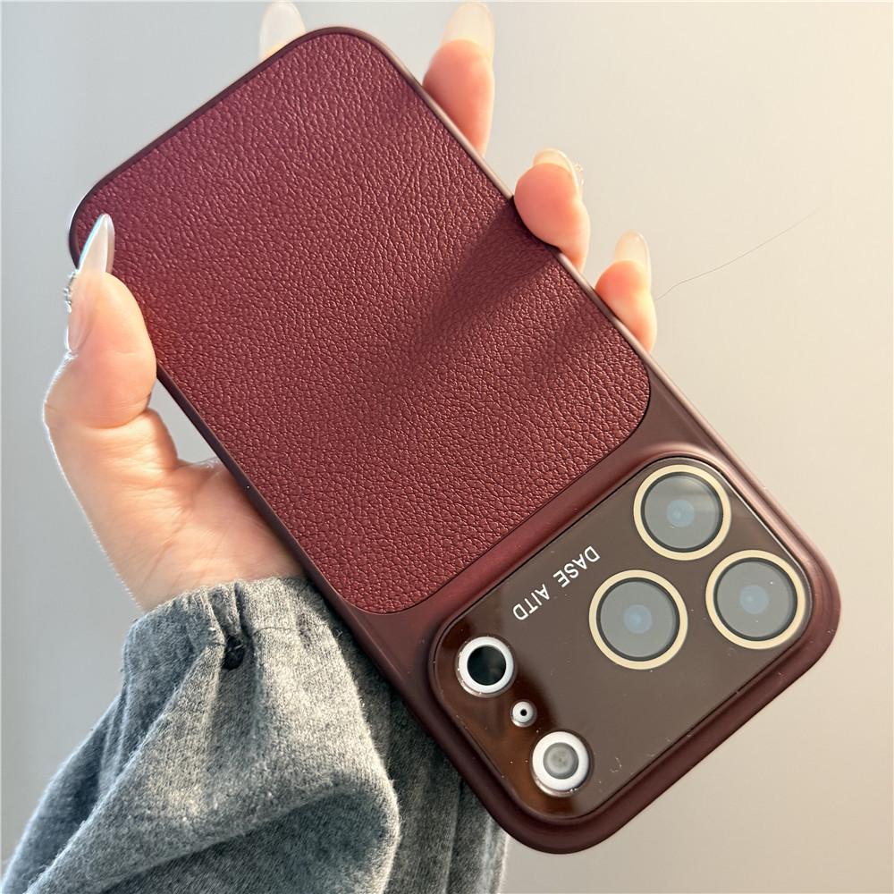 

Premium Lychee Texture iPhone 17 Pro Case - Drop-proof, Large Window, Trendy Design, Compatible with iPhone 14/13/15 Pro iPhone 15 Pro Max