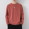 Men's Long-sleeved T-shirt, Loose Fit, Color, Versatile, Suitable For Teenagers, Inner Layer, Base Layer, Round Neck, Trendy, Couple's Top.