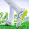 33-45Kids Chuteiras de Futebol Borracha Sola Macia Ponta Curta Couro Artificial Gramado Juvenil Crianças Futebol Sapatos Masculinos Esportes Tamanho Grande Futebol Sapatos