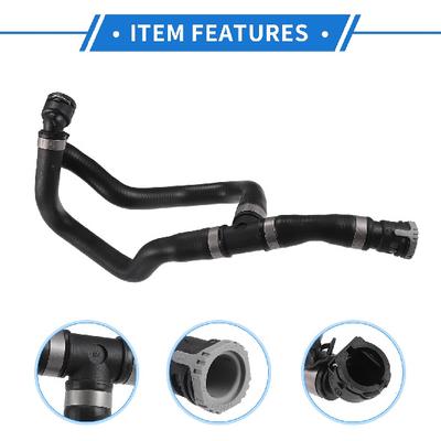 HVAC Heater Hose Compatible for Ford Escape 2013-2019, Durable Rubber Black Engine Water Heater Hose