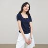 ESE-Y Women's 2026 Summer U-Neck Slim Fit Short Sleeve T-Shirt