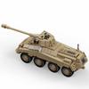 WK2 Militär Armee Soldaten Zweiter Weltkrieg Sd.Kfz.234 Schweres gepanzertes Fahrzeug Modellbau Bausteine Ziegel MOC Kinderspielzeug zum Selberbauen