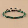 Bohemian Natural Malachite Beads Bracelet, Handmade Adjustable, Suitable for Daily Wear and Holiday Gifts