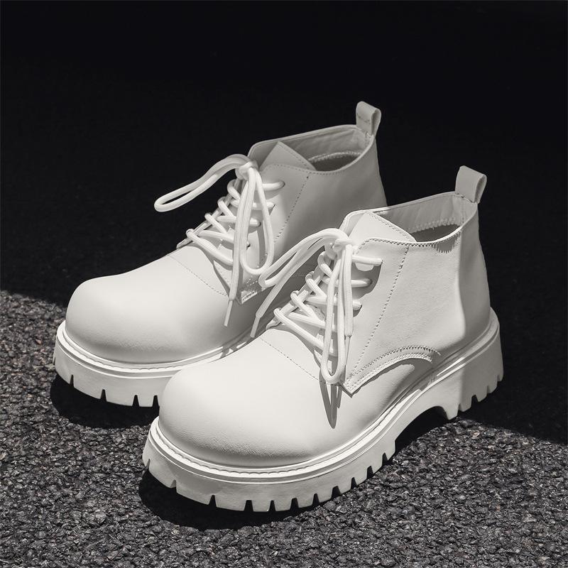 Martin boots men's British autumn and winter platform heightening big head tooling shoes men's business casual leather shoes 18922-J