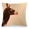 Home Decor Donkey Art: Various Scenes and Portraits Pattern Cushion Cover Suitable for Sofa Bedroom Car Pillow Cover