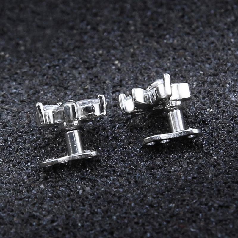 Gioielli per Piercing al Corpo in Acciaio Inossidabile Ancore Dermiche Incastonate di Cristallo Set Accessori di Grado Impiantabile Microdermal