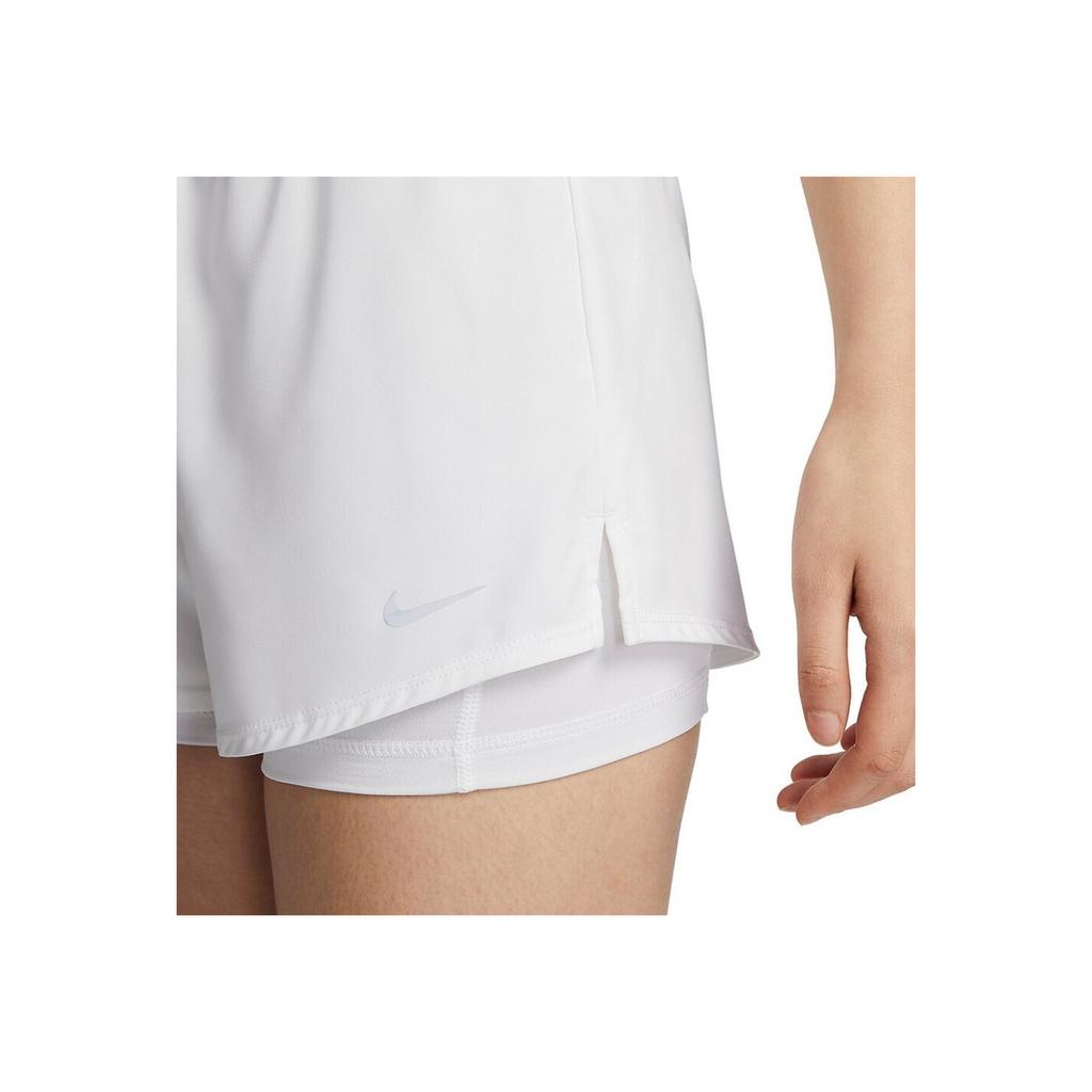 Nike Logo Elastic Waist Casual Shorts Women Bottoms White DX6013-100