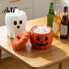 Quick Release Ice Mold Halloween Bucket Mold, Pumpkin Ghost Silicone Tray with Drain Basket, 2 Storage Box Filter In 1 Freezer Drink Cooler for Party