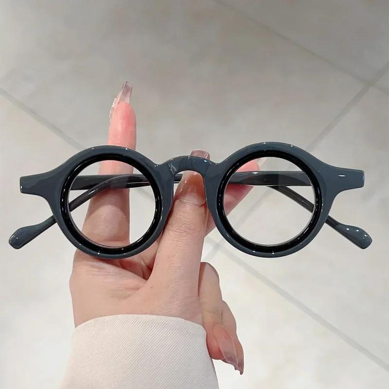 Vintage Luxury Brand Designer Round Optical Glasses Small Frame Women for Men Steampunk Computer Popular Myopia Glasses Frames