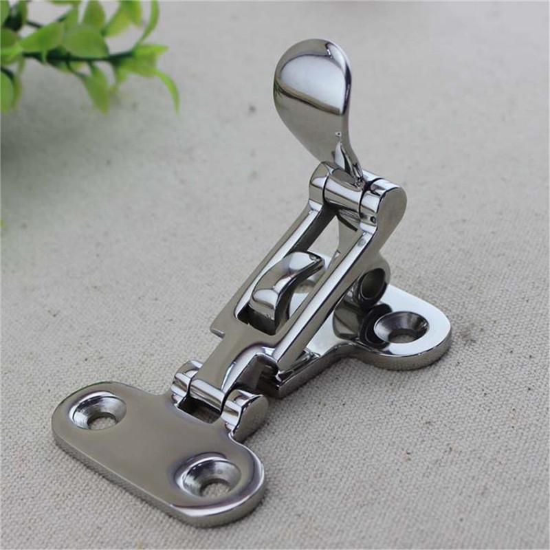 1pc Marine Boat Stainless Deck Lock Down Clamp Deck Hasp Locker Anti-Rattle Latch Fastener Marine Hardware Laundry Chute Gate
