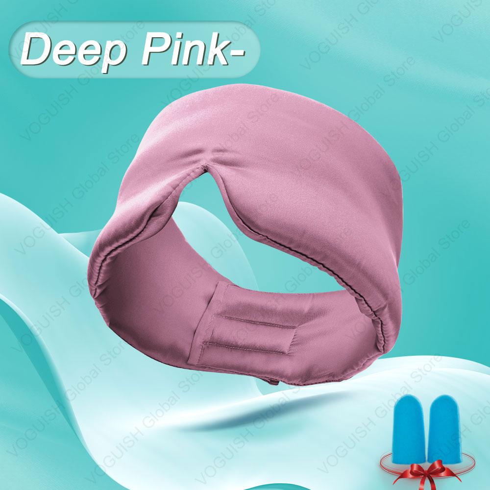 

100% Натуральный Шелк Тутового Дерева Маска для Сна Шелковая Повязка на Глаза Блэкаут Светонепроницаемая Защита для Глаз для Путешествий Дремоты Повязка на Глаза Мягкая Гладкая Повязка розовый