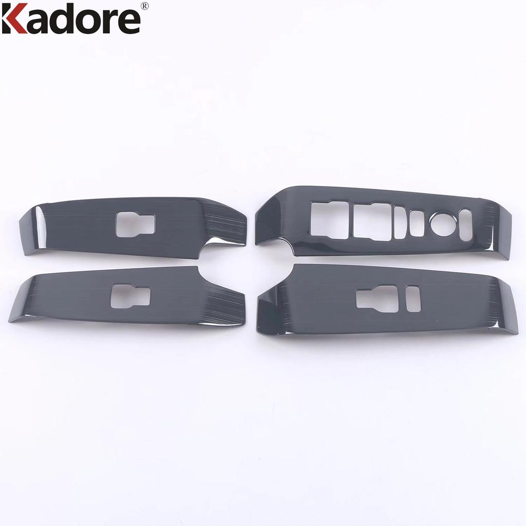 For Honda Civic   2024 Carbon Fiber Car Inner Door Window Lift Switch Button Panel Cover Trim Interior Accessories