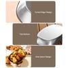 Stainless Steel Serving Plates 10 Inches Dinner Dishes Metal Camping Plate for BBQ Snack