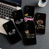 Cover for Samsung Galaxy Note 20 9 8 S8 S10 S9 Plus A54 A33 A21S A31 M21 S10E A17 Coque Phone Case Crown King Queen Princess