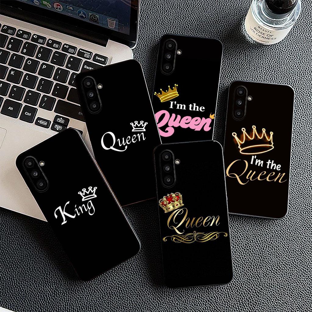 Cover for Samsung Galaxy Note 20 9 8 S8 S10 S9 Plus A54 A33 A21S A31 M21 S10E A17 Coque Phone Case Crown King Queen Princess