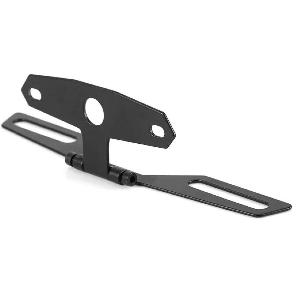 ANKIA Universal Adjustable Motorcycle Fold License Plate Tail Light Holder Motorbike License Plate Mount Holder Bracket for Suzuki Ducati Honda
