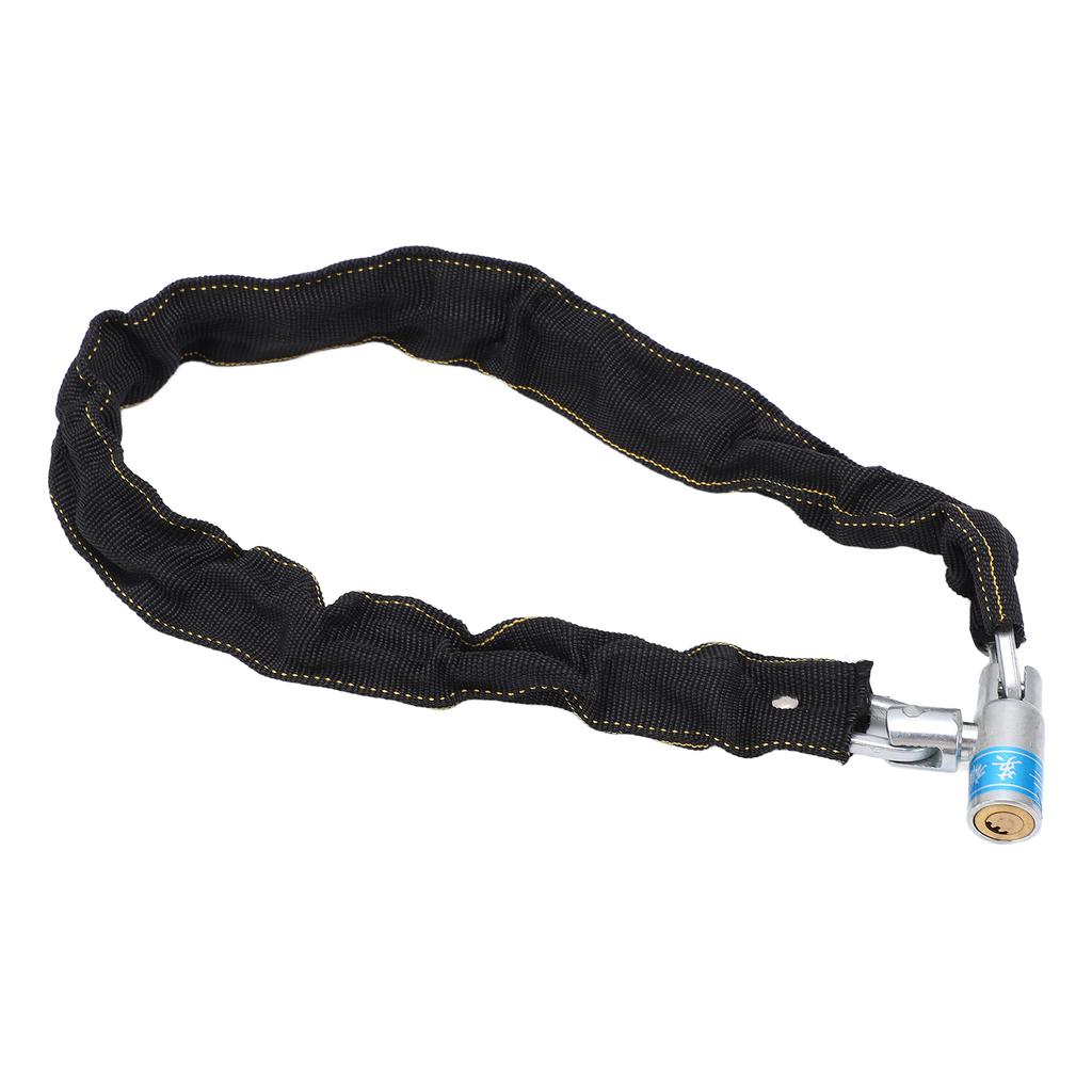 Fahrradkettenschloss, Diebstahlsicherung, Sicherheitsschloss mit 2 Schlüsseln für Fahrräder, Motorräder, Türen