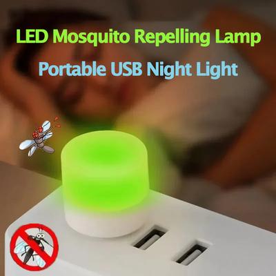 Dispositivo Repellente per Zanzare - Lampada LED Repellente per Zanzare, Luce Notturna USB Portatile Creativa per Casa Camera da Letto Mini Lampada Protezione Occhi
