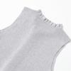 2025 Spring/Summer Women's Sleeveless Layered Knit Top - Simple, Versatile, Round Neck Design