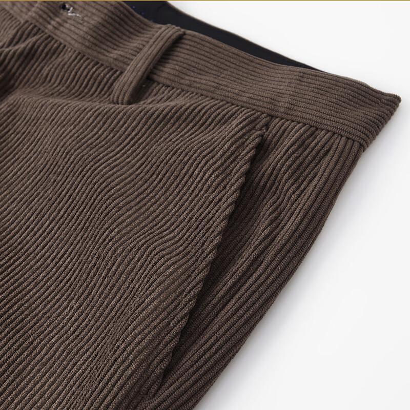 Shanshan Men's Corduroy Warm Straight-Leg Casual Pants