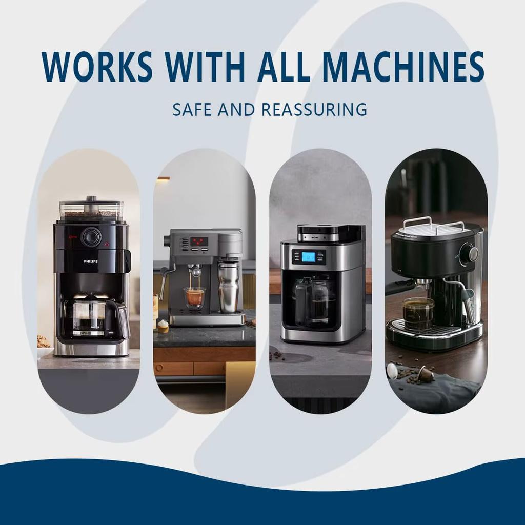 Coffee Machine Cleaning Tablets Remove Coffee Oils Calcium Deposits and Residue 15 Count of Effervescent Tablets