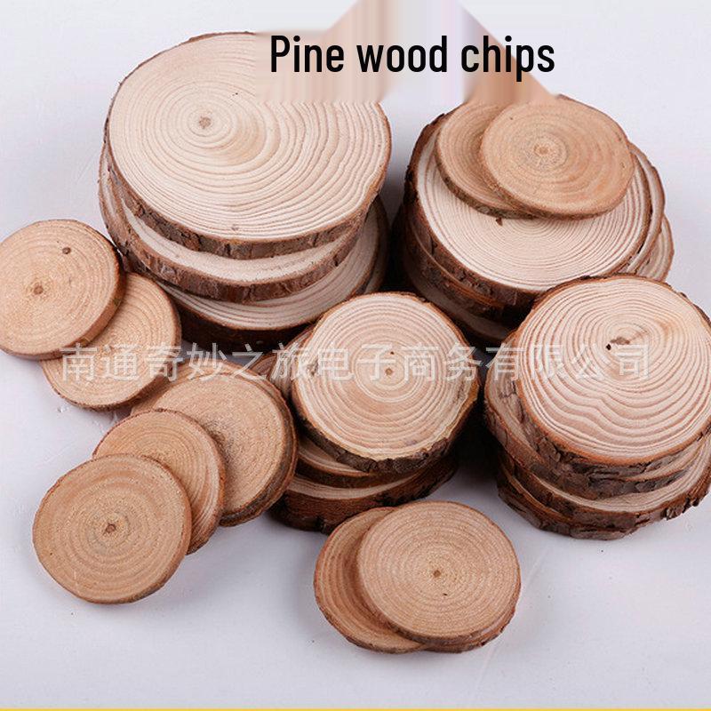 Годовые кольца сосны: Круглые деревянные спилы для DIY, поделок и фотореквизита 1-3cm thickness 0.5cm