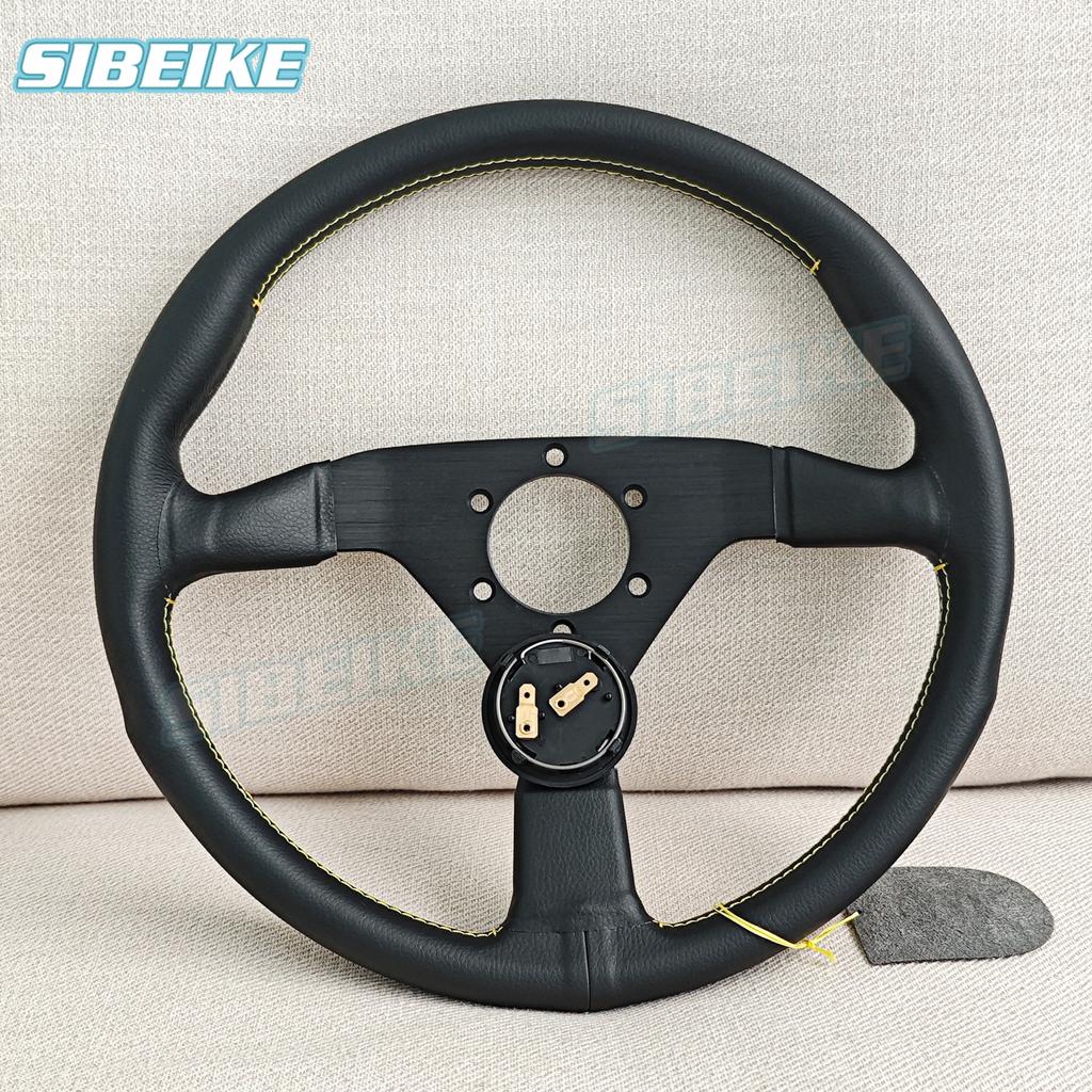 JDM 350mm Montecarlo Tarzı Direksiyon Simidi Evrensel Modifiye Yarış Spor Düz Direksiyon Simidi