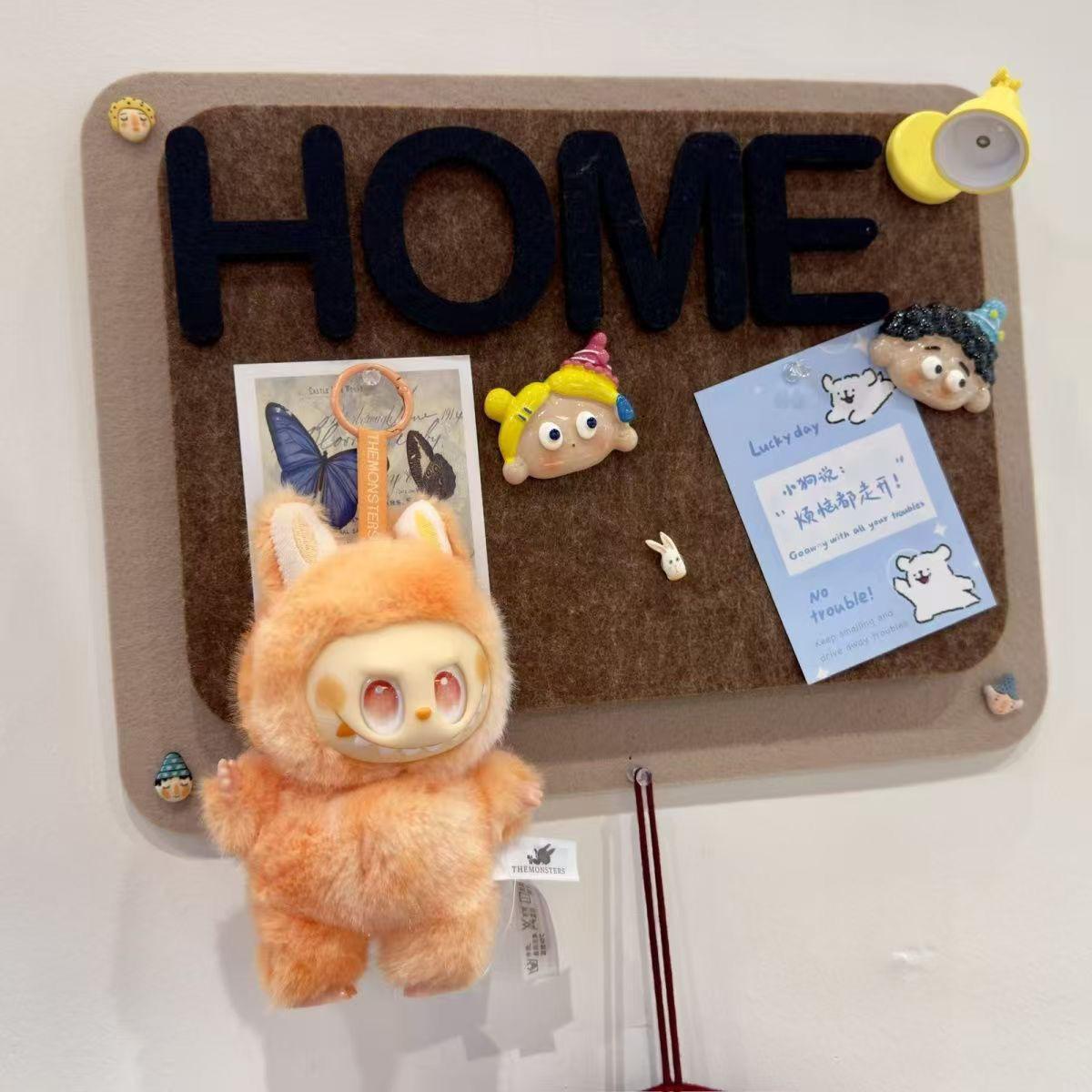 

Трендовая плюшевая игрушка Лабубу, супер милая кукла, подвеска-брелок, фигурка оранжевый