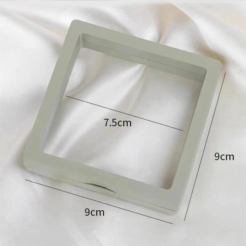 Press On Nails Container, Nail Art Decoration Jewelry Storage Box 9*9cm, Dustproof Display Case