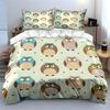 Cute Owl Pattern in Pastel Tones Bedding Duvet Cover Set  (1*Duvet Cover 2*Pillowcases, without duvet insert)