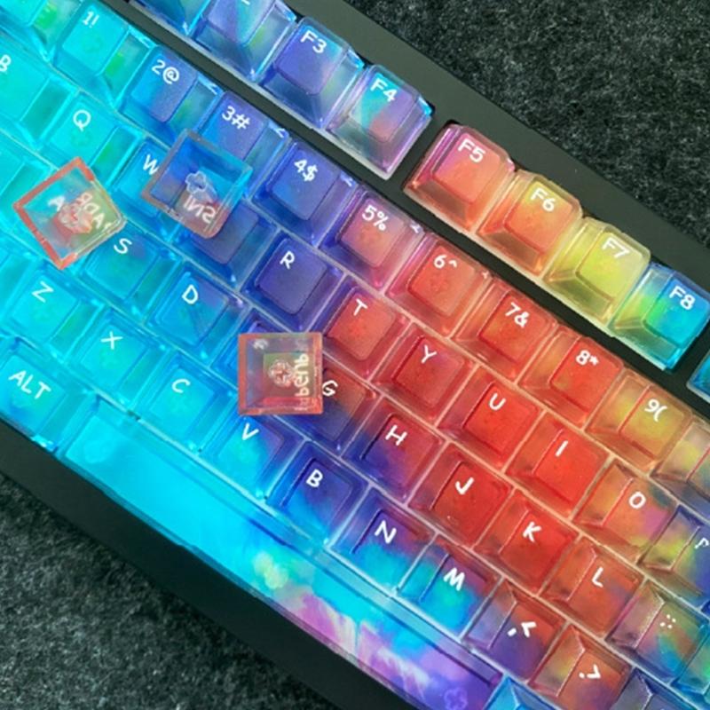 119pcs Replacement Keycaps OEM Height Design Multiple Theme for Mechanical Keyboards Premium PC Keycap Set