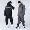 Winter Motorcycle Riding Suit Skiing Cold-proof Jumpsuit Outdoor Waterproof Windproof Thickened Warm Integrated Fishing Clothes