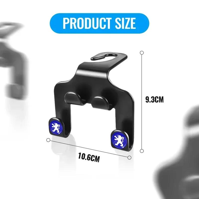 Car Sticker Car Seat Back Hook Phone Holder Auto Headrest Storage Double Holder Accessories For Peugeot 206 307 308 207 407 3008
