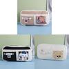 Style Highcapacity Girls Pencil Bag With Durable Canvas Material For Students And Teens