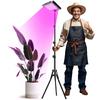 Grow Lights for Indoor Plants, Full Spectrum LED Plant Growing Lamp - Timer, Adjustable Brightness & Tripod Stand, LED Grow Lamp